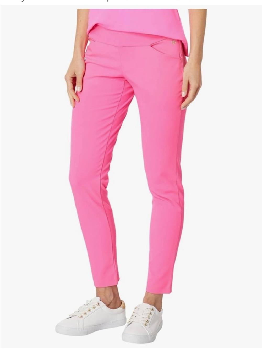 NWT Lilly Pulitzer UPF 50+ Luxletic® Corso Pant in Aura Pink, Sz 2 - Picture 2 of 9